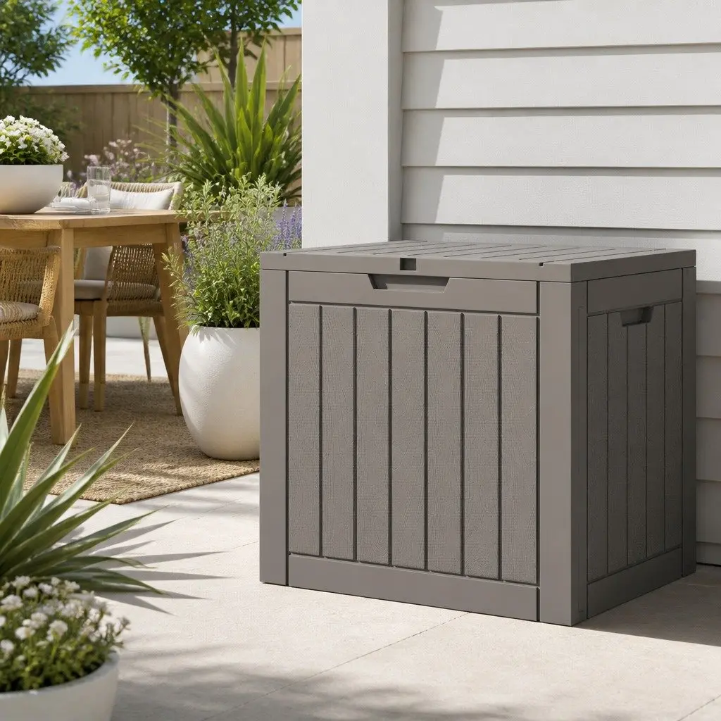 Outdoor Storage Box Garden Shed 118L Lockable Container
