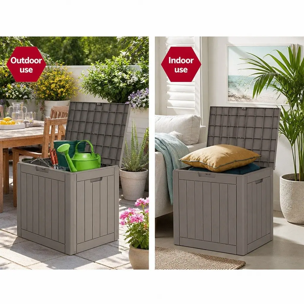 Outdoor Storage Box Garden Shed 118L Lockable Container