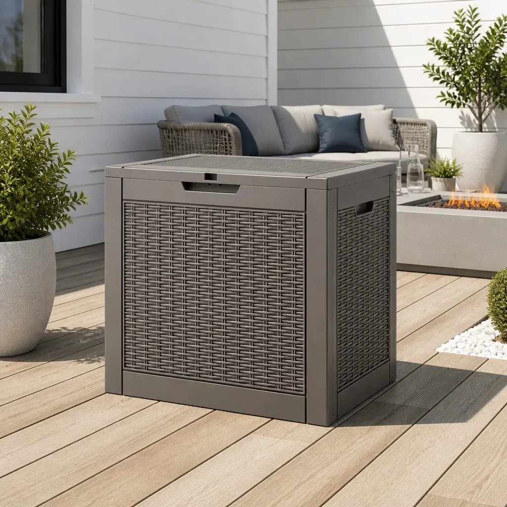 Outdoor Storage Box for Garden Patio Balcony 118L Lockable Container