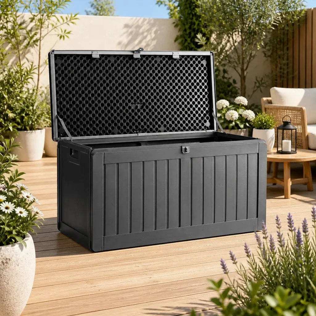 Outdoor Storage Box for Garden 190L Grey