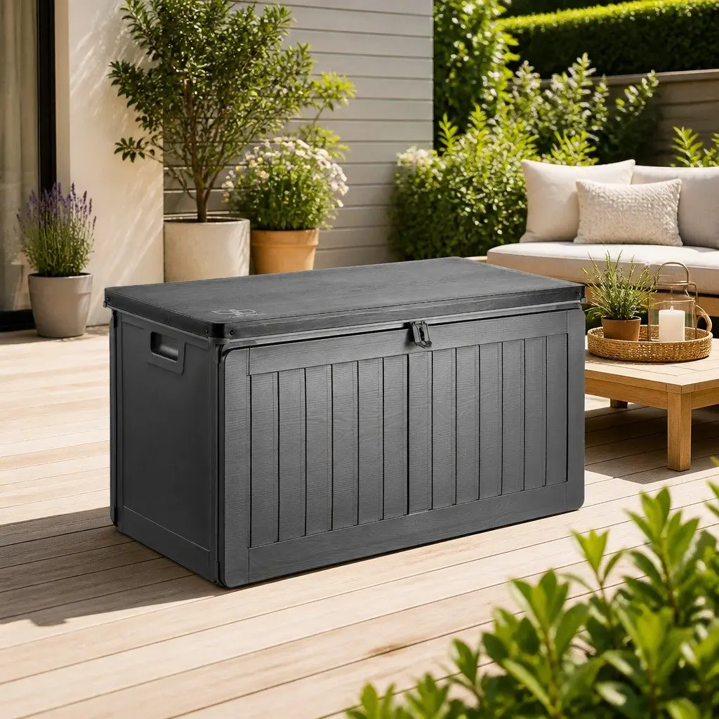 Outdoor Storage Box for Garden 190L Grey
