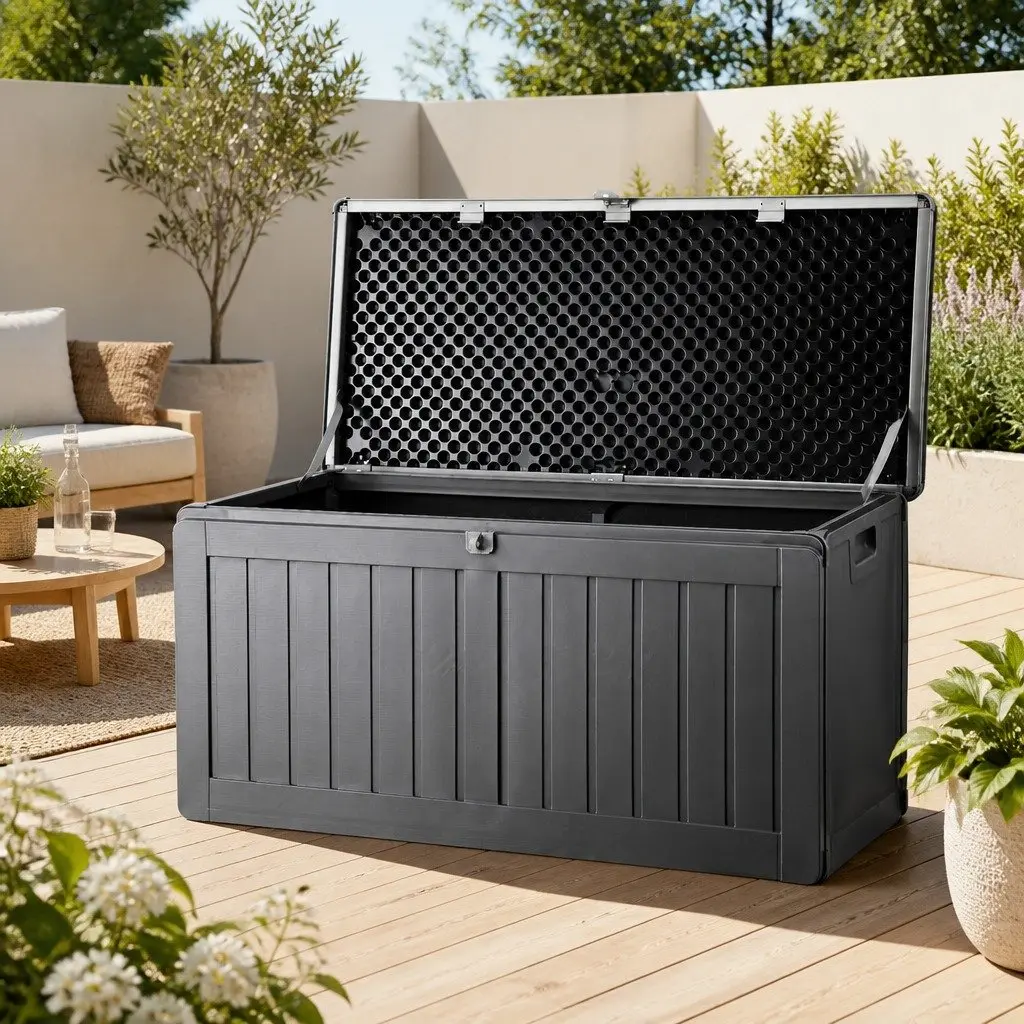 Outdoor Storage Box for Garden 190L Grey