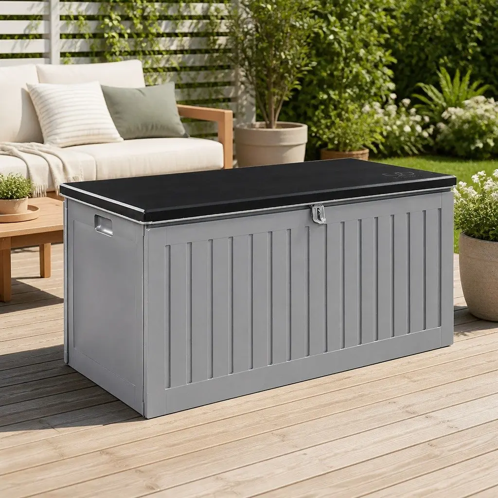 270L Outdoor Storage Box with Bench