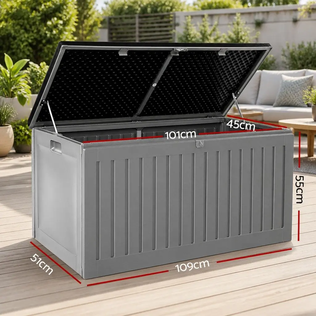 270L Outdoor Storage Box with Bench