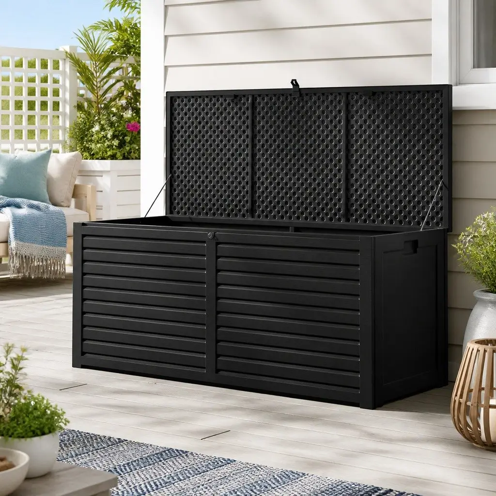 Outdoor Storage Box for Garden 490L Black