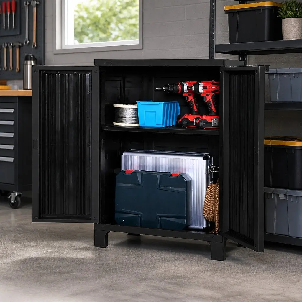 92cm Lockable Outdoor Storage Cabinet for Tools & Equipment
