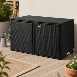 110.5cm Outdoor Storage Cabinet with Steel Frame