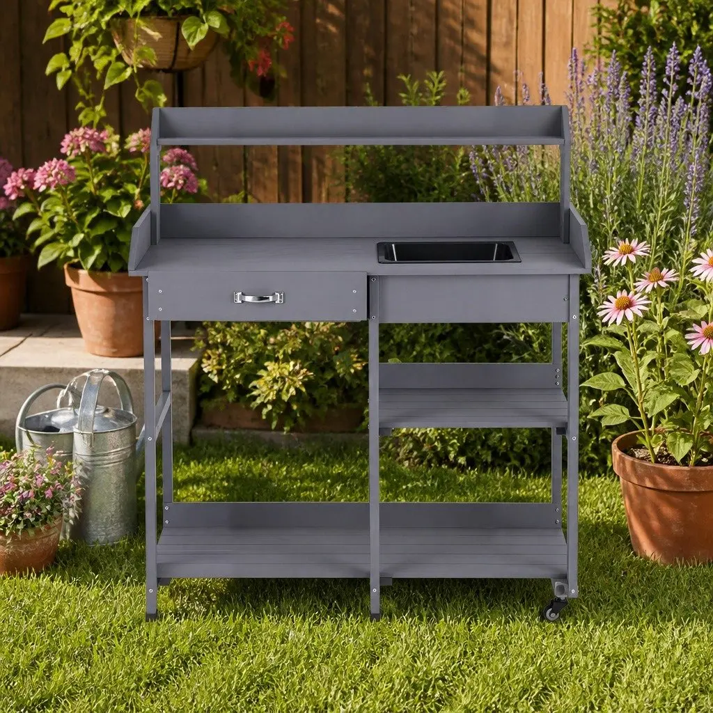 Outdoor Potting Bench Workstation
