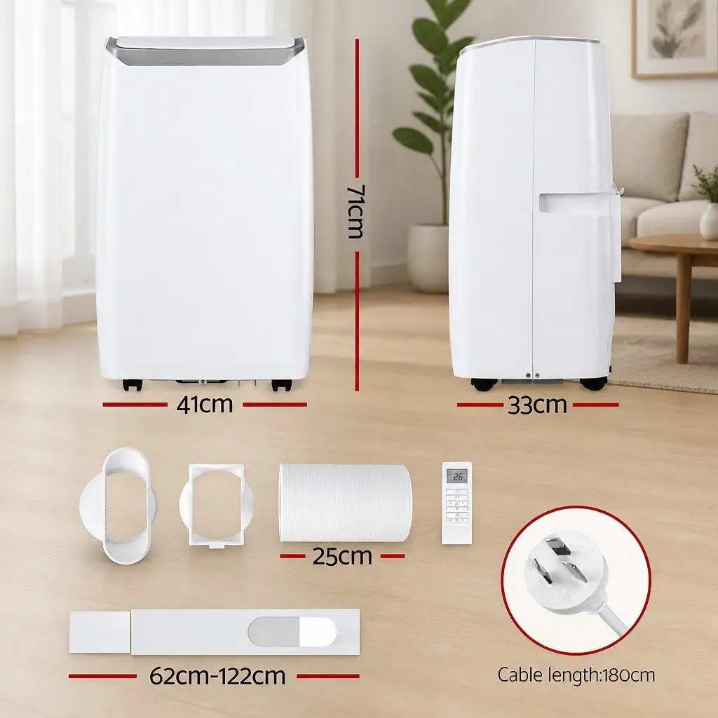 Portable Air Conditioner Bedroom Living Space Office 14000BTU White