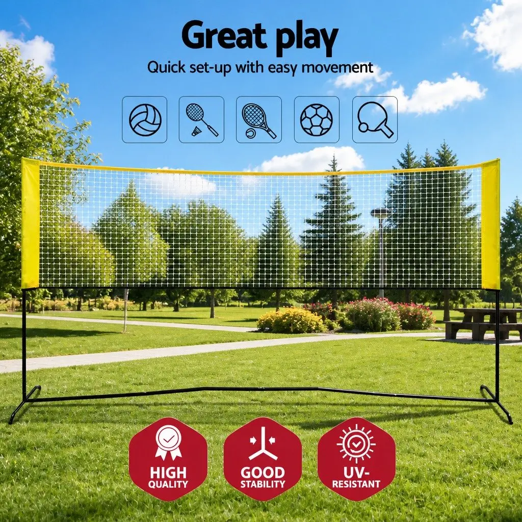 Portable Sports Net for Outdoor Use 10ft Adjustable Height for Pickleball Badminton Tennis Volleyball