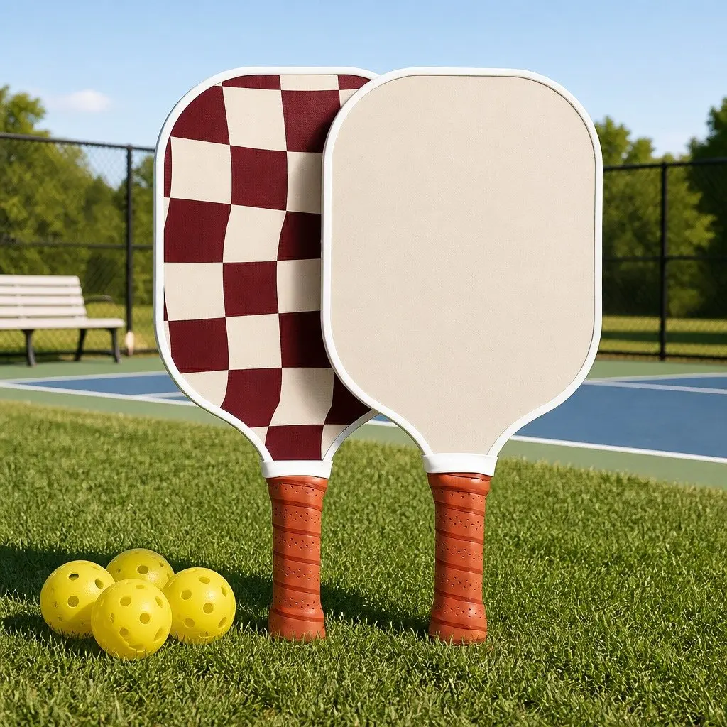 Pickleball Paddle Set Honeycomb Core Fibreglass Racquet with Balls and Carry Bag