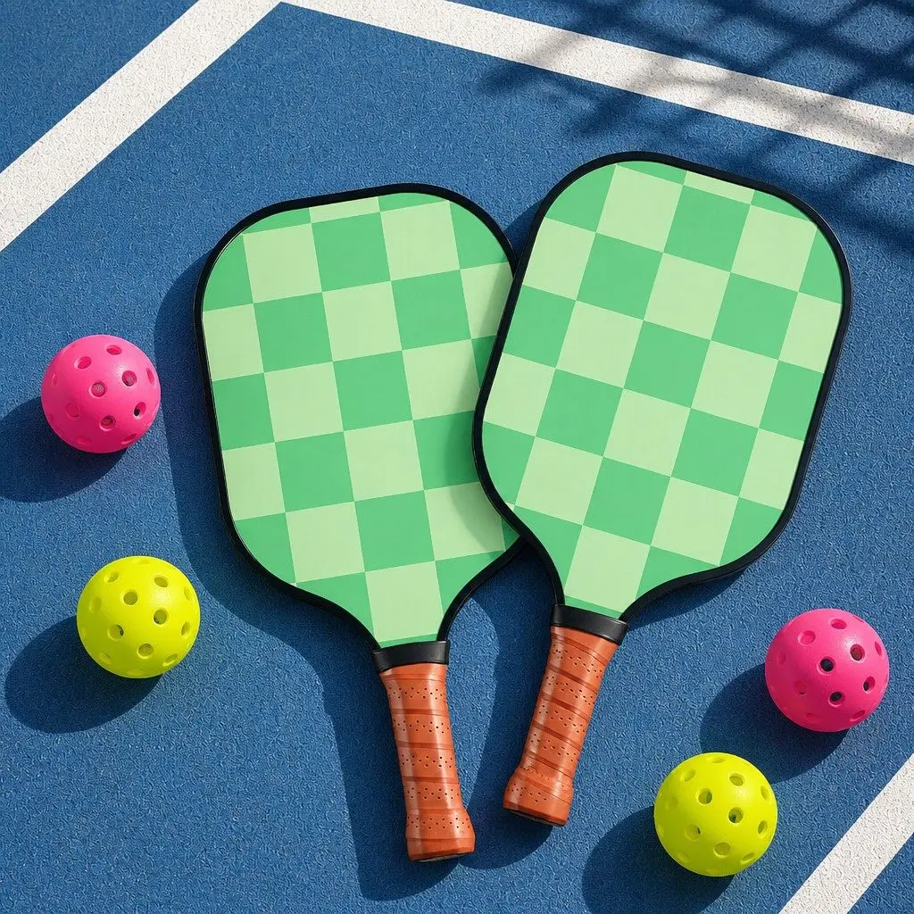 Pickleball Paddle Set for Outdoor Play 2 Piece 40cm with 4 Balls and Portable Bags