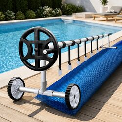 10x4m Solar Pool Cover & Roller - Specs and Details