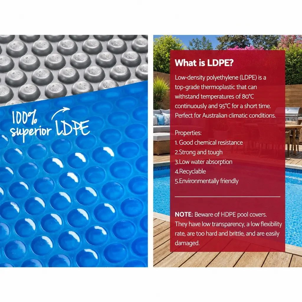 10x4m Solar Pool Cover & Roller System