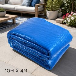 Solar Pool Cover Specifications: 10x4m, 500 Micron, Blue/Silver