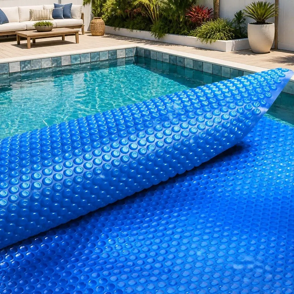 Solar Pool Cover 10x4m 500 Micron Swimming Pool Blanket Blue Heat Retention