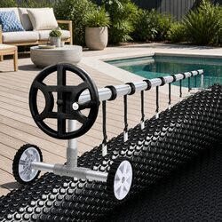 10x4m Pool Cover with Aluminium Roller: 600 Micron Specs