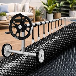 Pool Cover Solar Blanket 10m x 4m, 600 Micron with Roller Specs