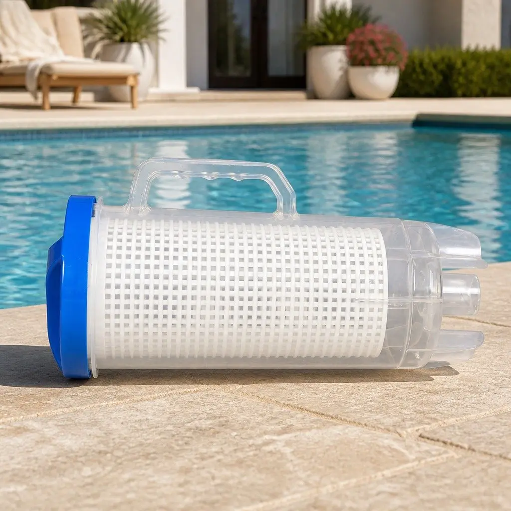 Pool Leaf Canister Suction Large Capacity Debris Catcher Filter Trap System