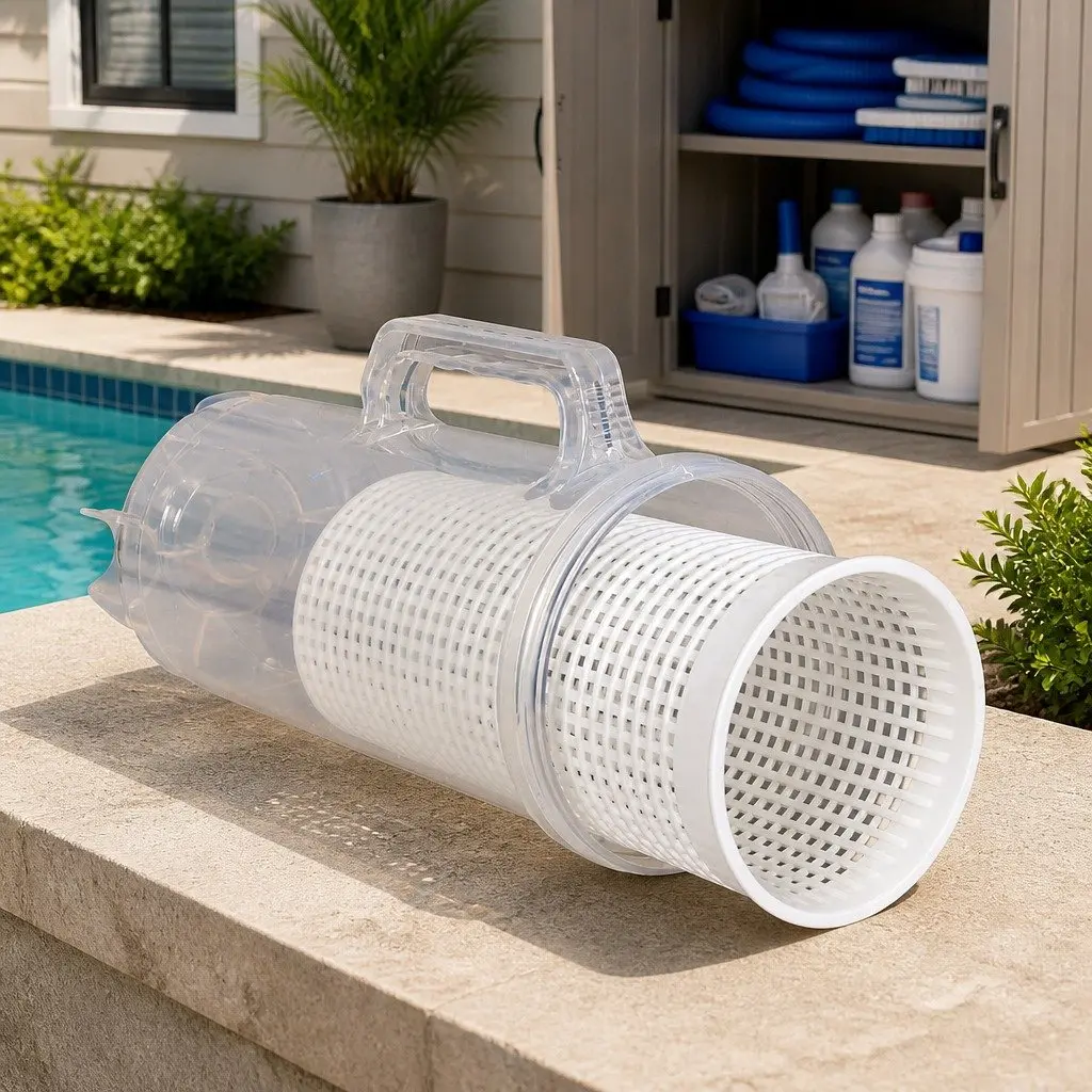 Pool Leaf Canister Suction Large Capacity Debris Catcher Filter Trap System