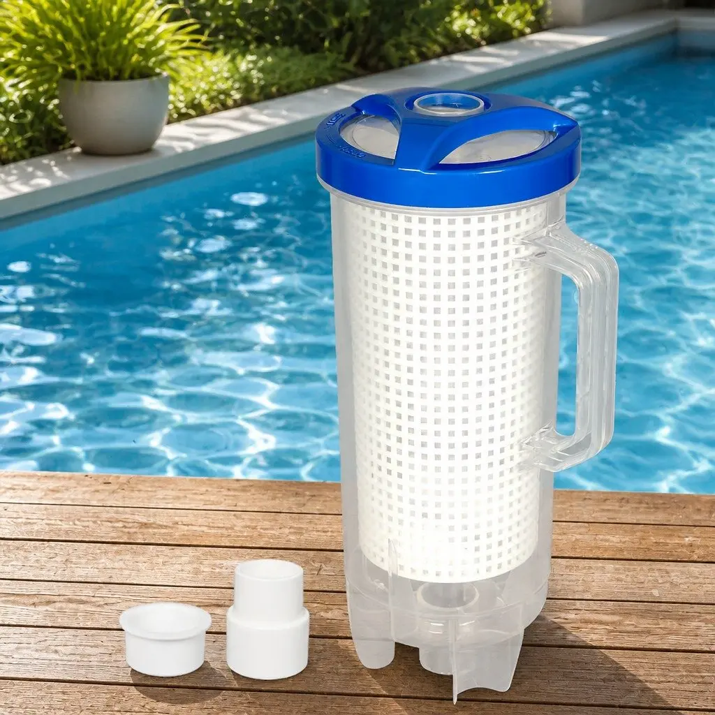 Pool Leaf Canister Suction Large Capacity Debris Catcher Filter Trap System