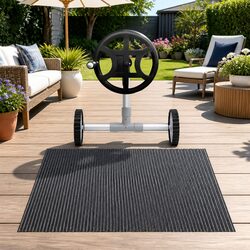 Solar Pool Cover 600 Micron 6.5m x 3m with Aluminium Roller