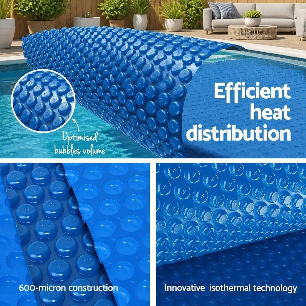 6.5m x 3m Solar Pool Cover and Aluminium Roller