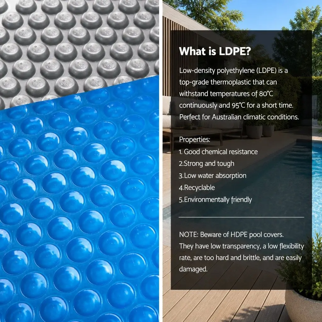 6.5x3m Solar Pool Cover with Aluminium Roller