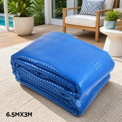 Pool Cover 6.5x3m Solar Blanket with Aluminium Roller 400 Micron Durable Heating