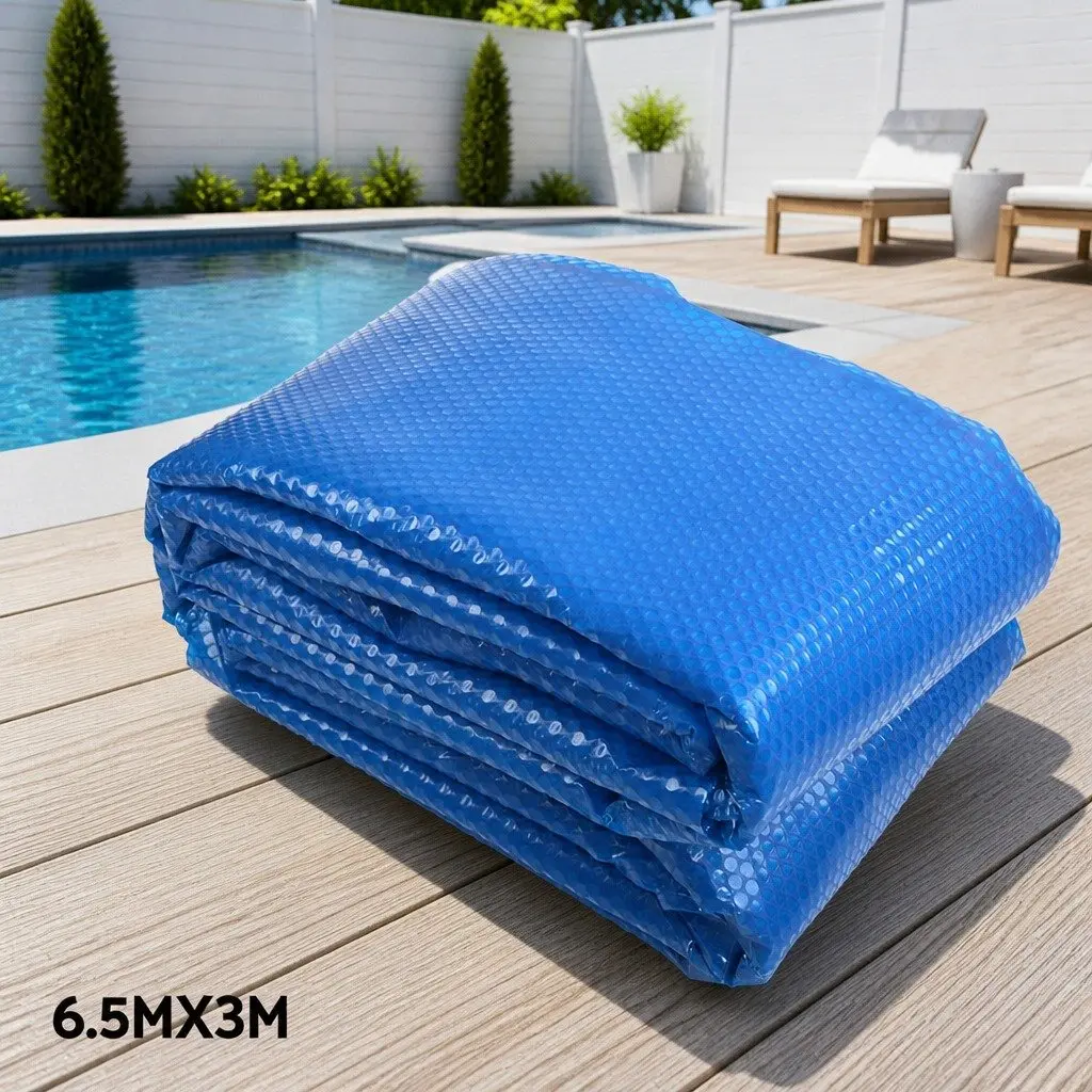 Pool Cover 6.5x3m Solar Blanket with Aluminium Roller 2.1-4.05m