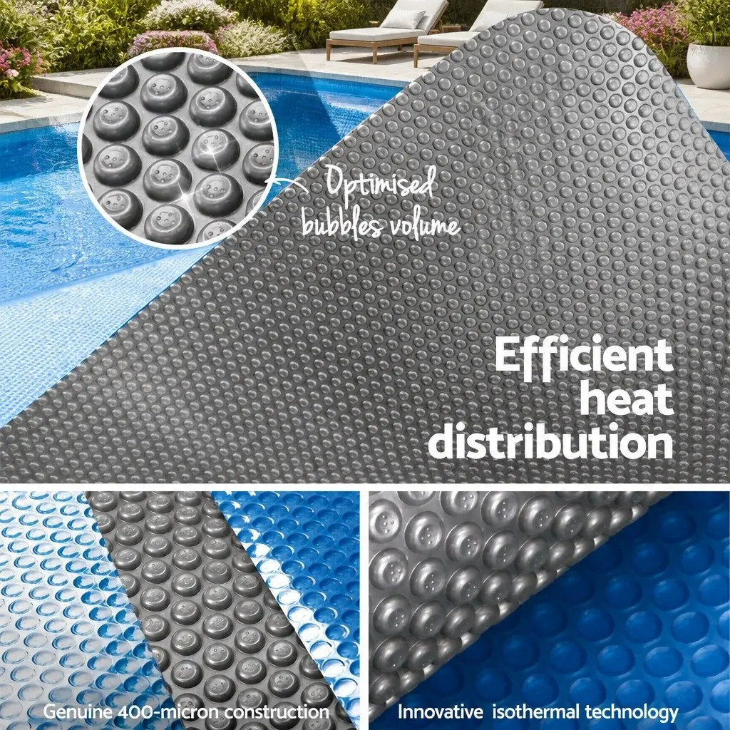 Pool Cover 6.5x3m Solar Blanket with Aluminium Roller 2.1-4.05m