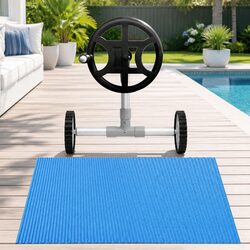 7m x 4m Solar Blanket Pool Cover with Aluminium Roller
