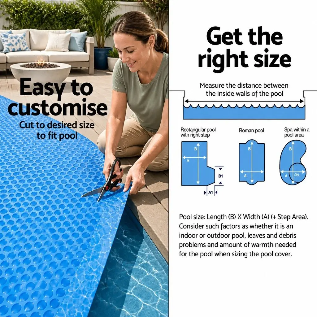 7m x 4m Pool Solar Cover