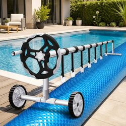 8x4.2m Adjustable Pool Cover with 400 Micron Solar Blanket