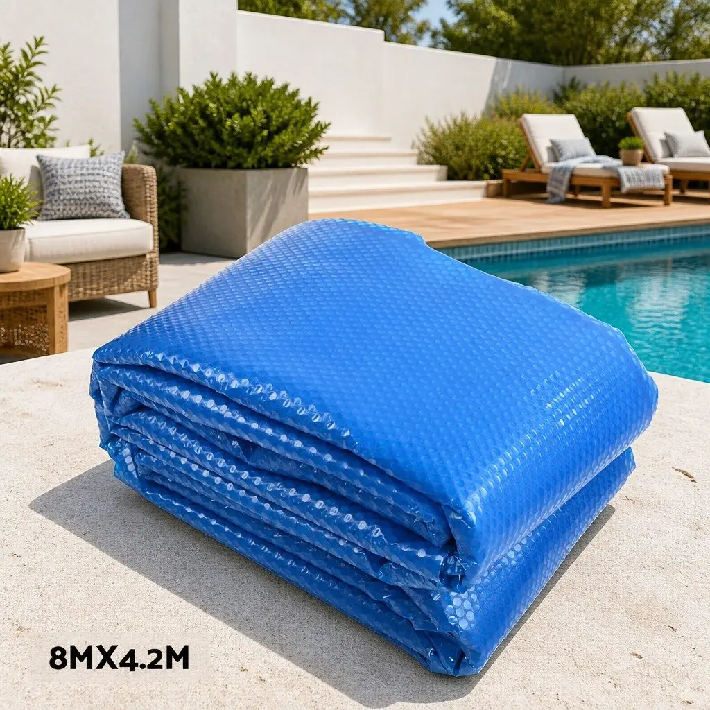 8x4.2m Solar Pool Cover with Roller System