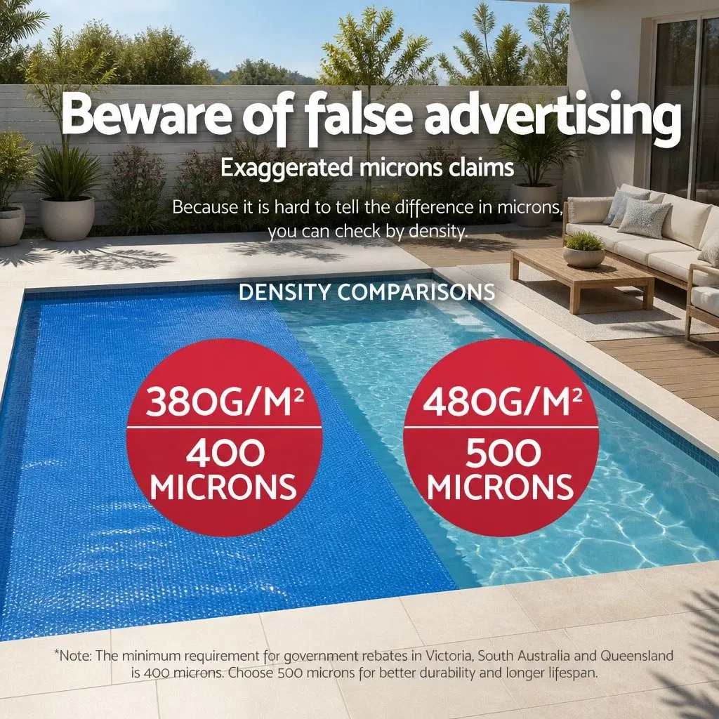 Solar Pool Cover for Swimming Pool 8M x 4.2M 400 Micron Blue