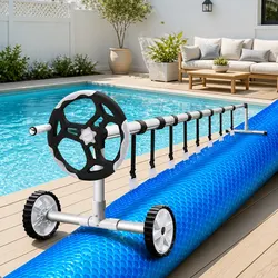 9.5x5m Solar Pool Cover Specifications with Roller System