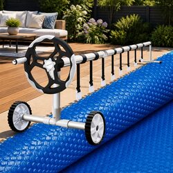Solar Pool Cover 9.5x5m, Aluminium Roller 5.55m Specifications
