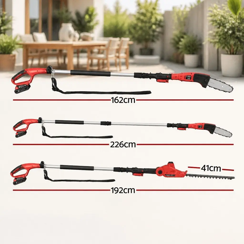 Cordless Chainsaw Trimmer for Garden 8 Inch Blade 2.7m Reach