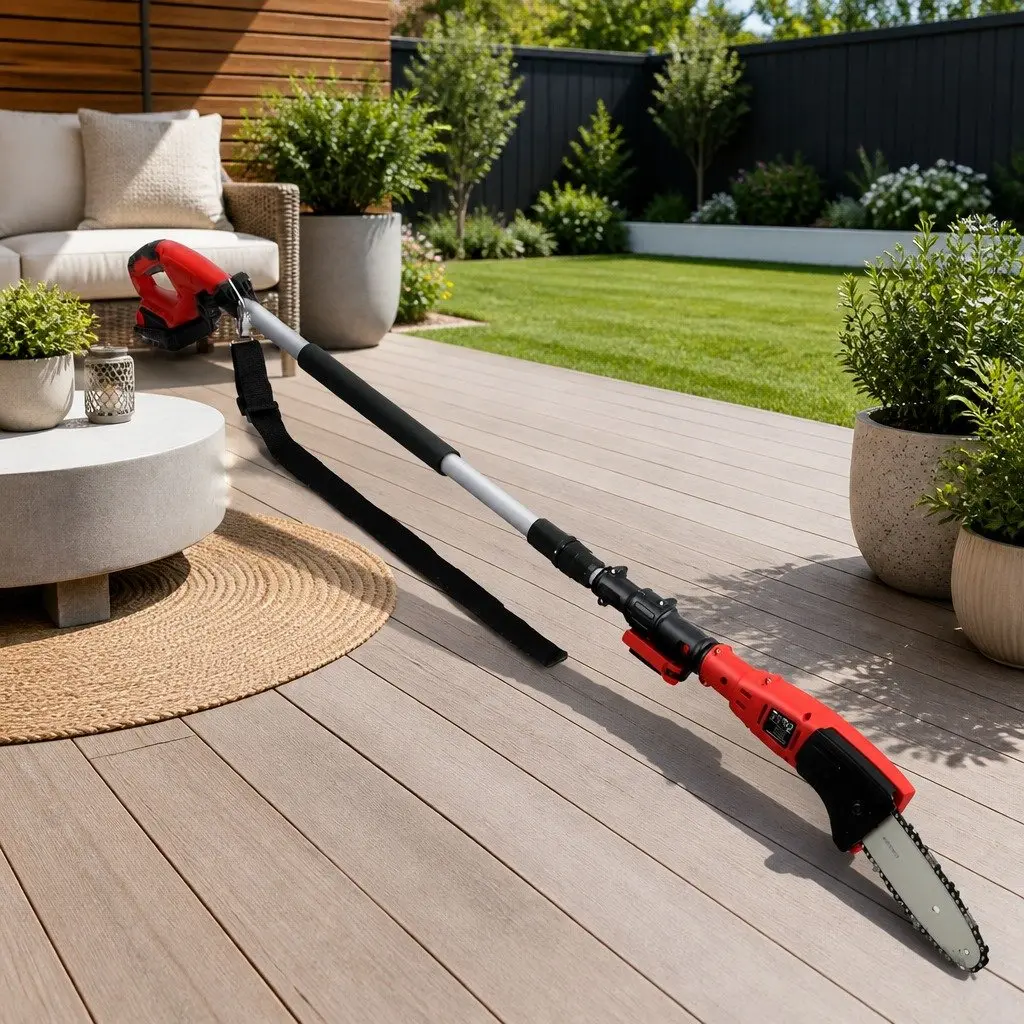 20V Electric Pole Chainsaw with 8 Inch Bar