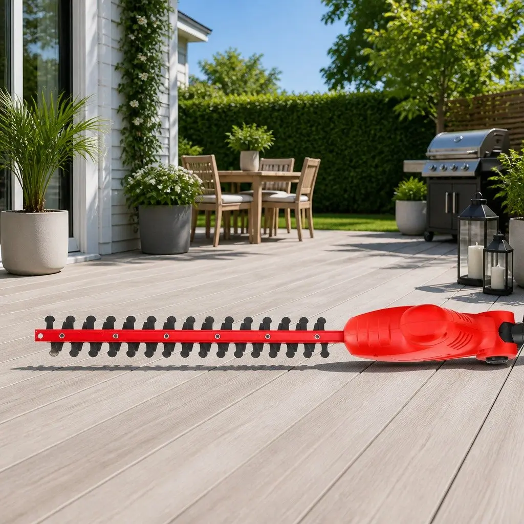 Cordless Pole Chainsaw and Hedge Trimmer 2in1 for Garden 8 Inch 20V Battery 2.7m Reach