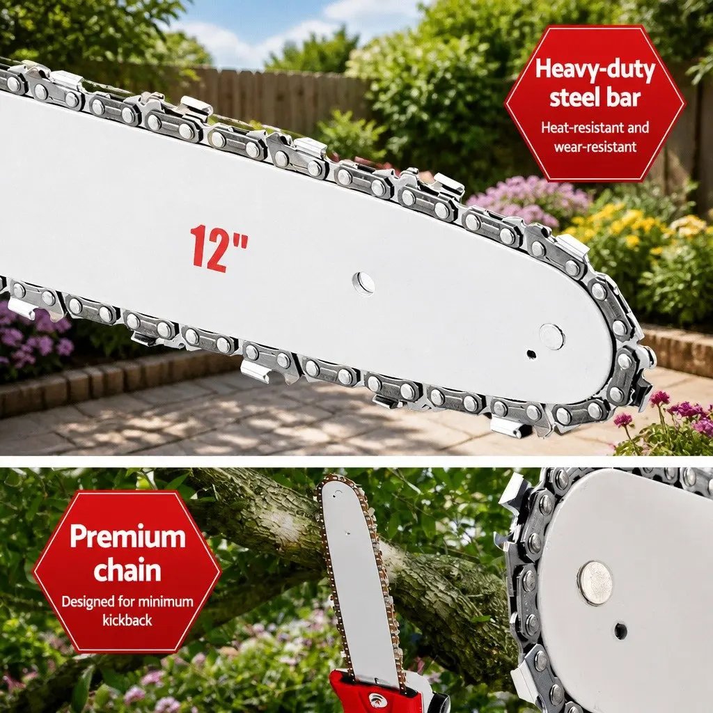 52cc Pole Chainsaw Garden Tool 12 Inch Bar 7 In 1 Multi Tool System