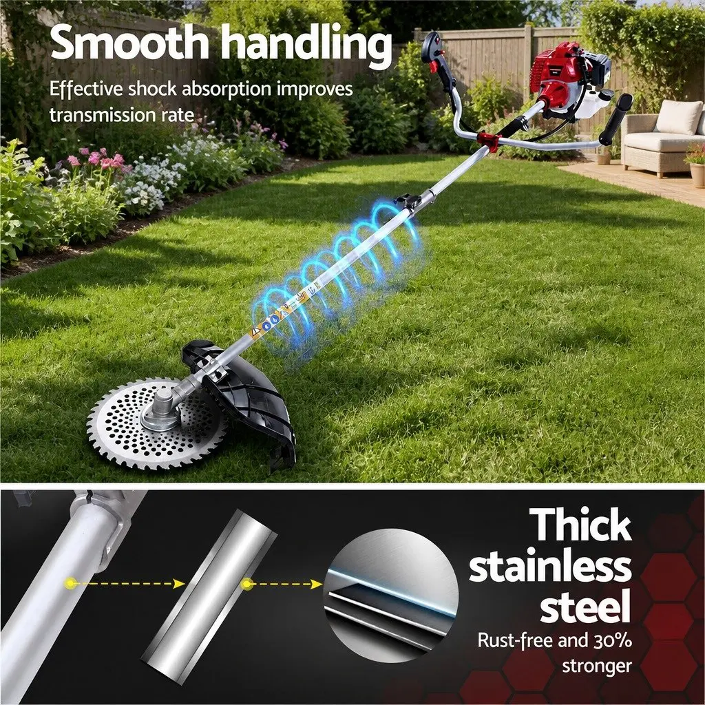 7 in 1 Pole Chainsaw Multi Tool for Garden Maintenance 52cc 2 Stroke Petrol Engine