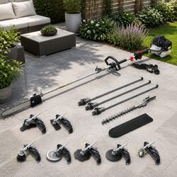 Pole Chainsaw Hedge Trimmer Brush Cutter Whipper Snipper 9 in 1 Multi Tool
