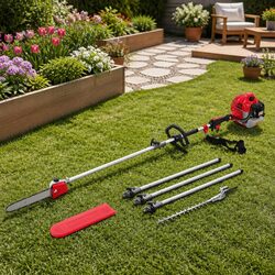 65CC Petrol Pole Chainsaw with Hedge Trimmer Features