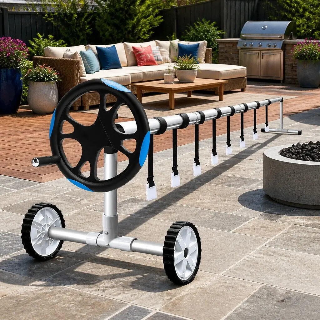 Pool Cover Roller 5.5m Adjustable Aluminium