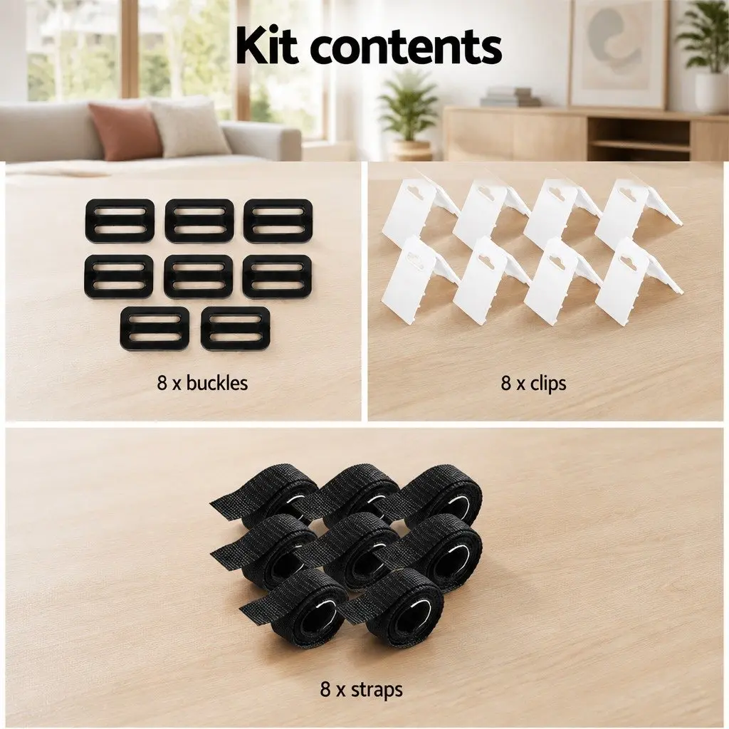 Pool Cover Roller Attachment Kit 8PCS