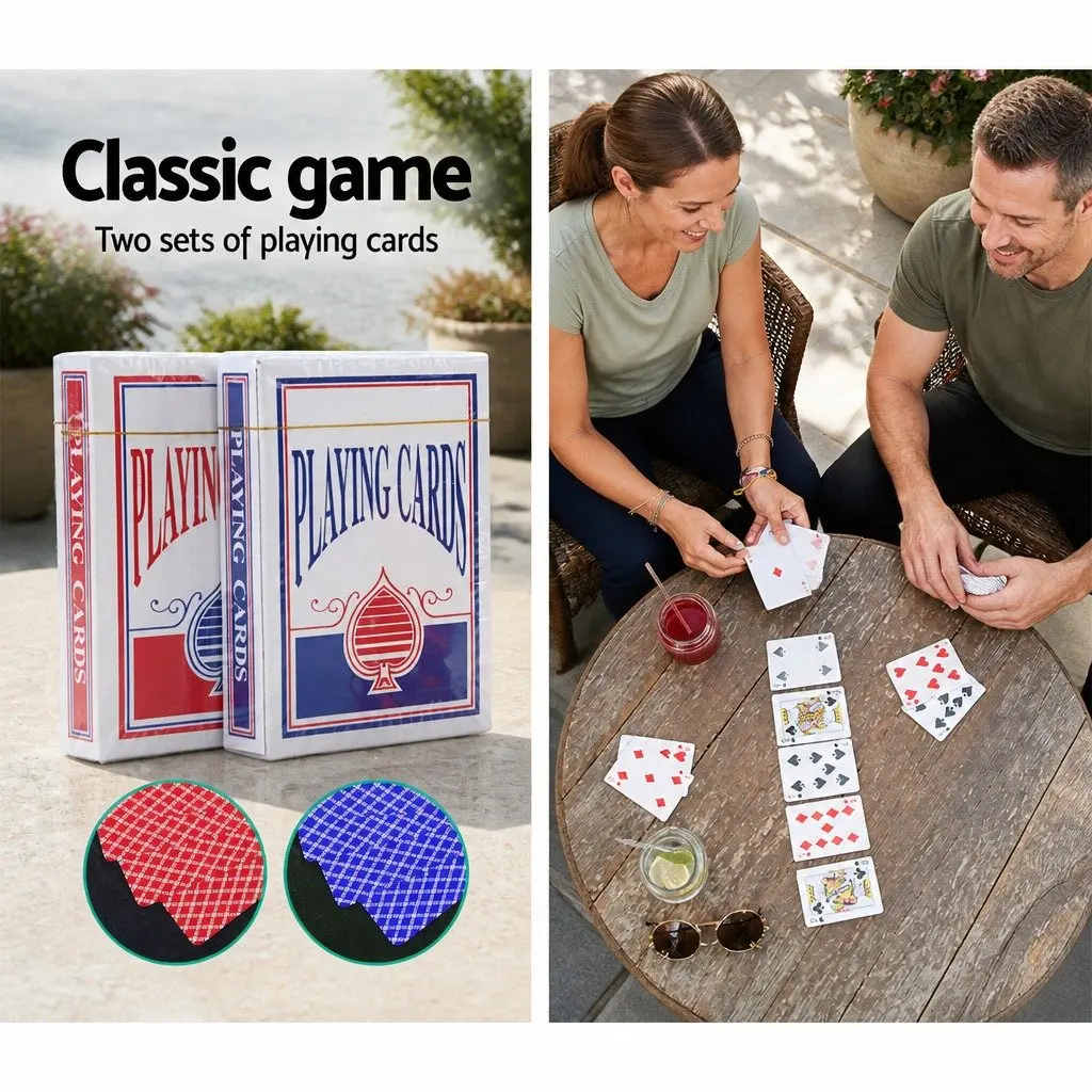 300 Piece Poker Chips Set for Texas Hold'em Game with Playing Cards Dice and Dealer Buttons in Lockable Aluminium Case