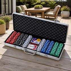 Detailed Specifications of 500pc Poker Chips Set with Case