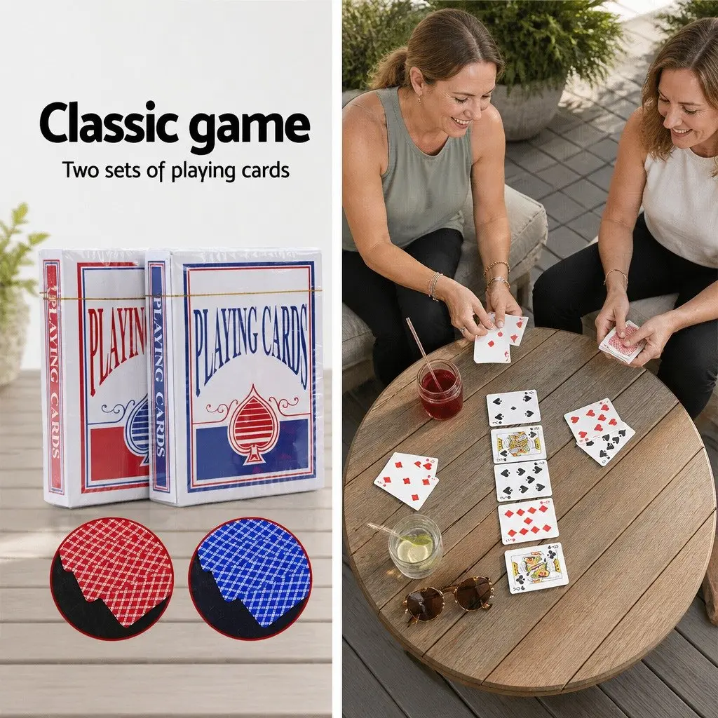 500 Piece Poker Chips Set for Texas Hold'em Game with Cards Dices and Buttons